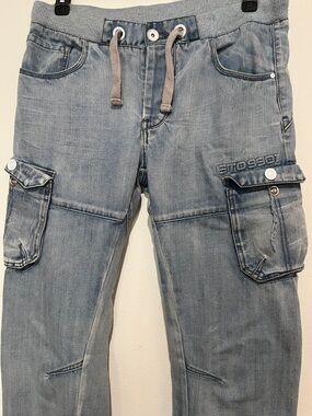 Etro Light Blue Cargo Jeans